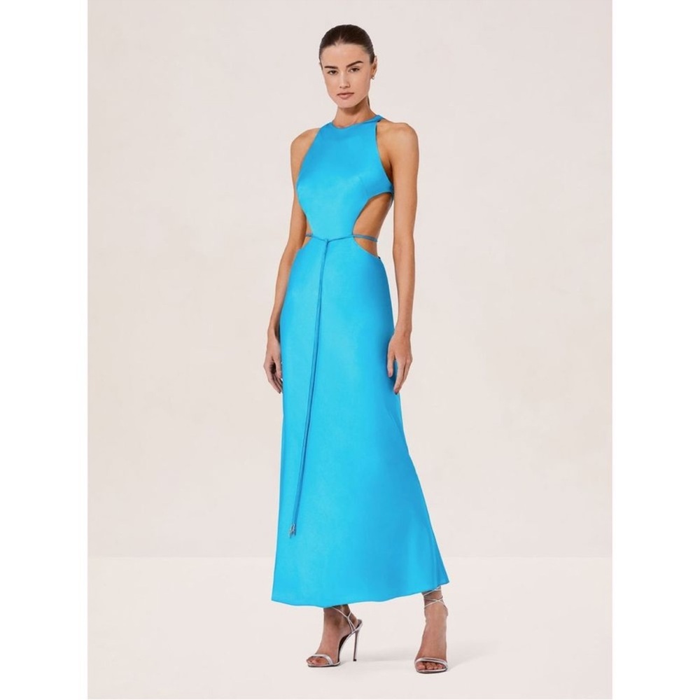 Revolve Blue lune cut out maxi dress by Alexis